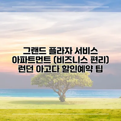 그랜드 플라자 서비스 아파트먼트 (비즈니스 편리) 런던 아고다 할인예약 팁