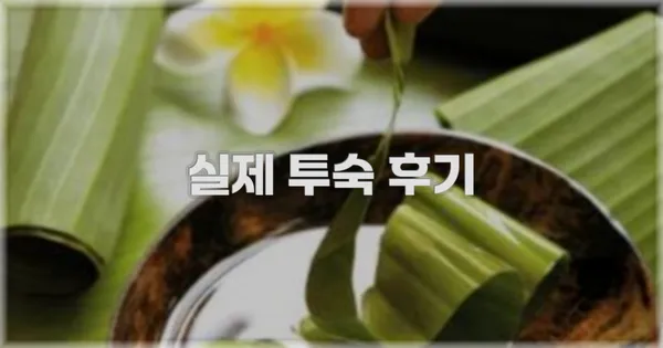 💬 실제 투숙 후기