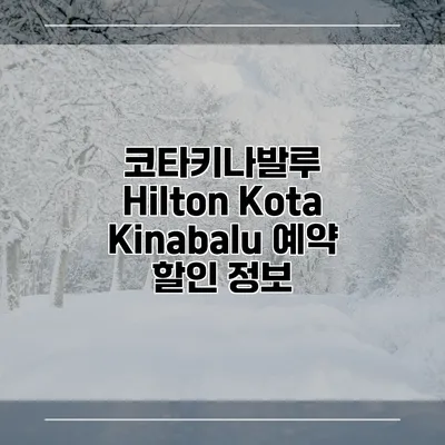 코타키나발루 Hilton Kota Kinabalu 예약 할인 정보
