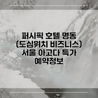 퍼시픽 호텔 명동 (도심위치 비즈니스) 서울 아고다 특가 예약정보