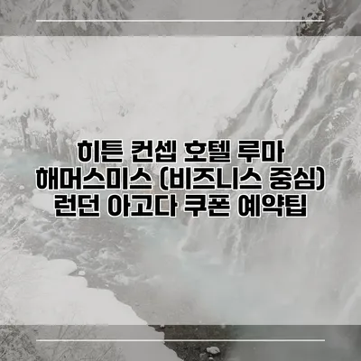 히튼 컨셉 호텔 루마 해머스미스 (비즈니스 중심) 런던 아고다 쿠폰 예약팁