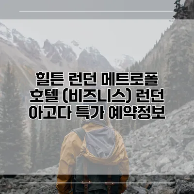 힐튼 런던 메트로폴 호텔 (비즈니스) 런던 아고다 특가 예약정보