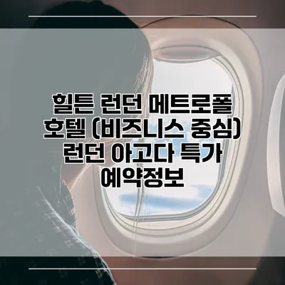 힐튼 런던 메트로폴 호텔 (비즈니스 중심) 런던 아고다 특가 예약정보